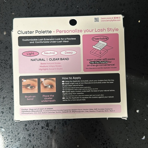 NEW iENVY cluster palette, 2 sets Faux mink lashes purple/amber & lash adhesive - Picture 3 of 9